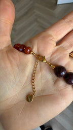 Agate & jade necklace