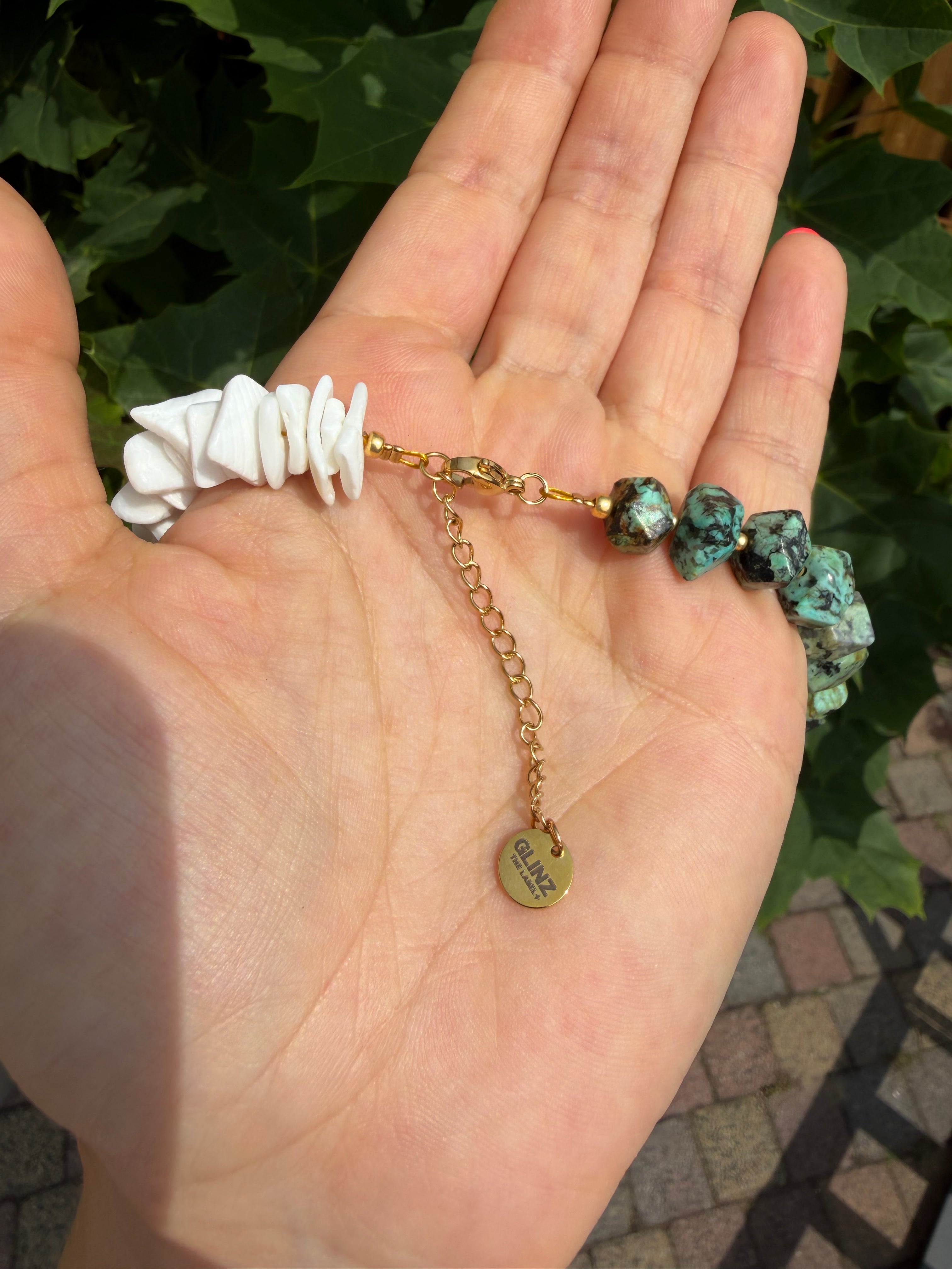 Luna Pearl necklace - African Shells