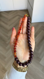 Agate & jade necklace
