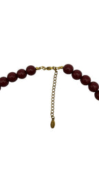 Statement necklace - Bordeaux & stars