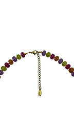 Mixed gem necklace - Happy vibes