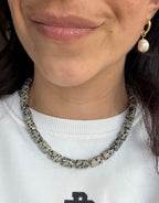 Statement Necklace Jaspis Tubes