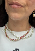 Drops of pearl necklace