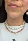 Mix gem necklace - Watermelon