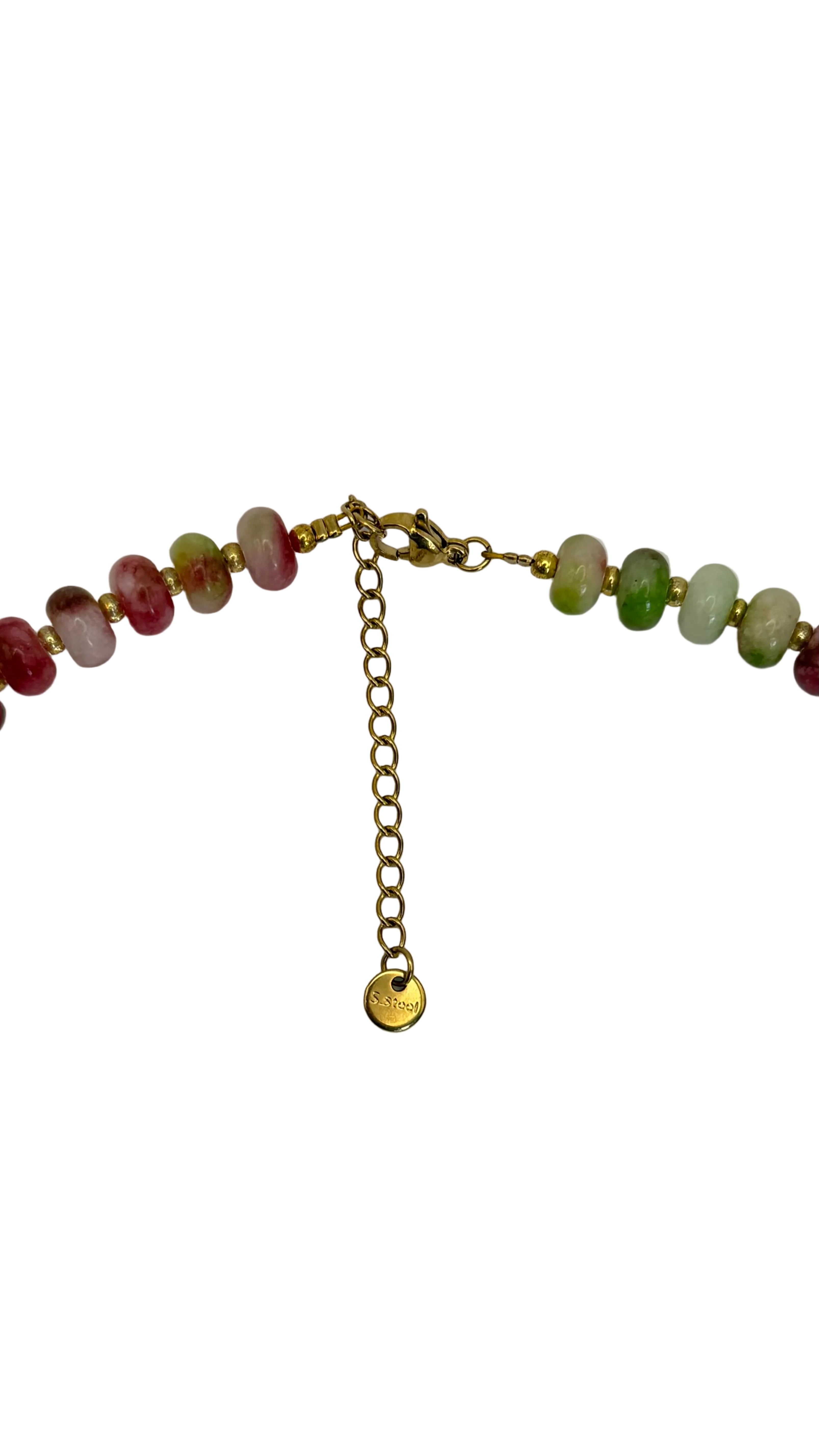 Mix gem necklace - Watermelon
