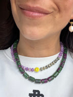Epidote necklace