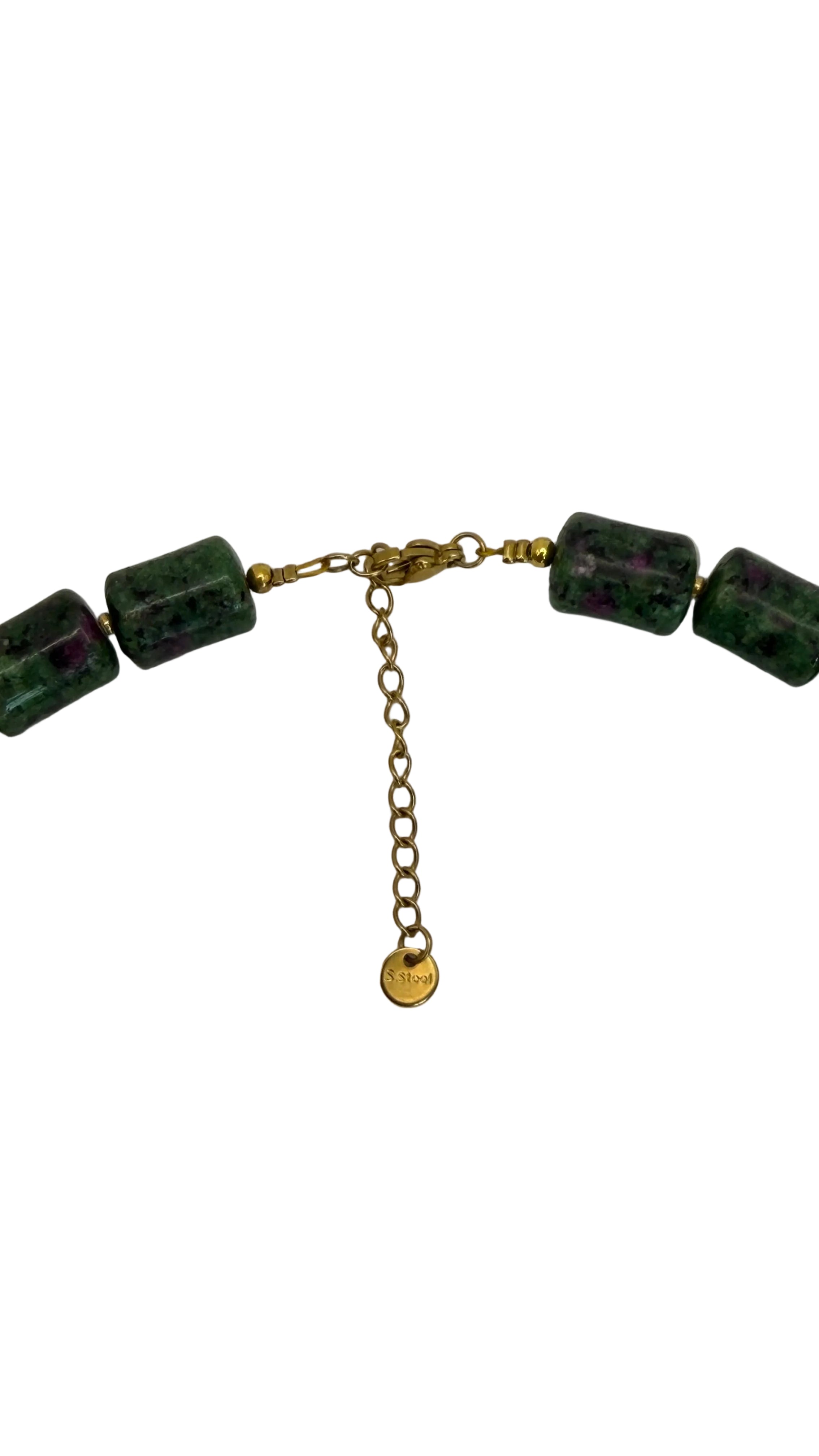Epidote necklace