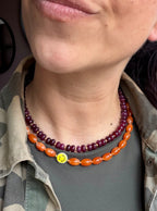 Smiley necklace Orange happiness