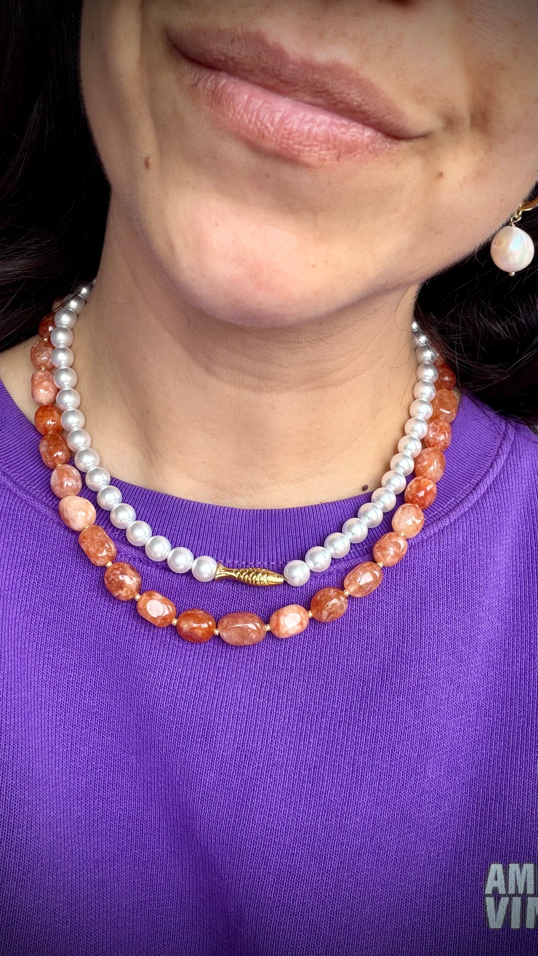 Timeless necklace - Chalcedonia love