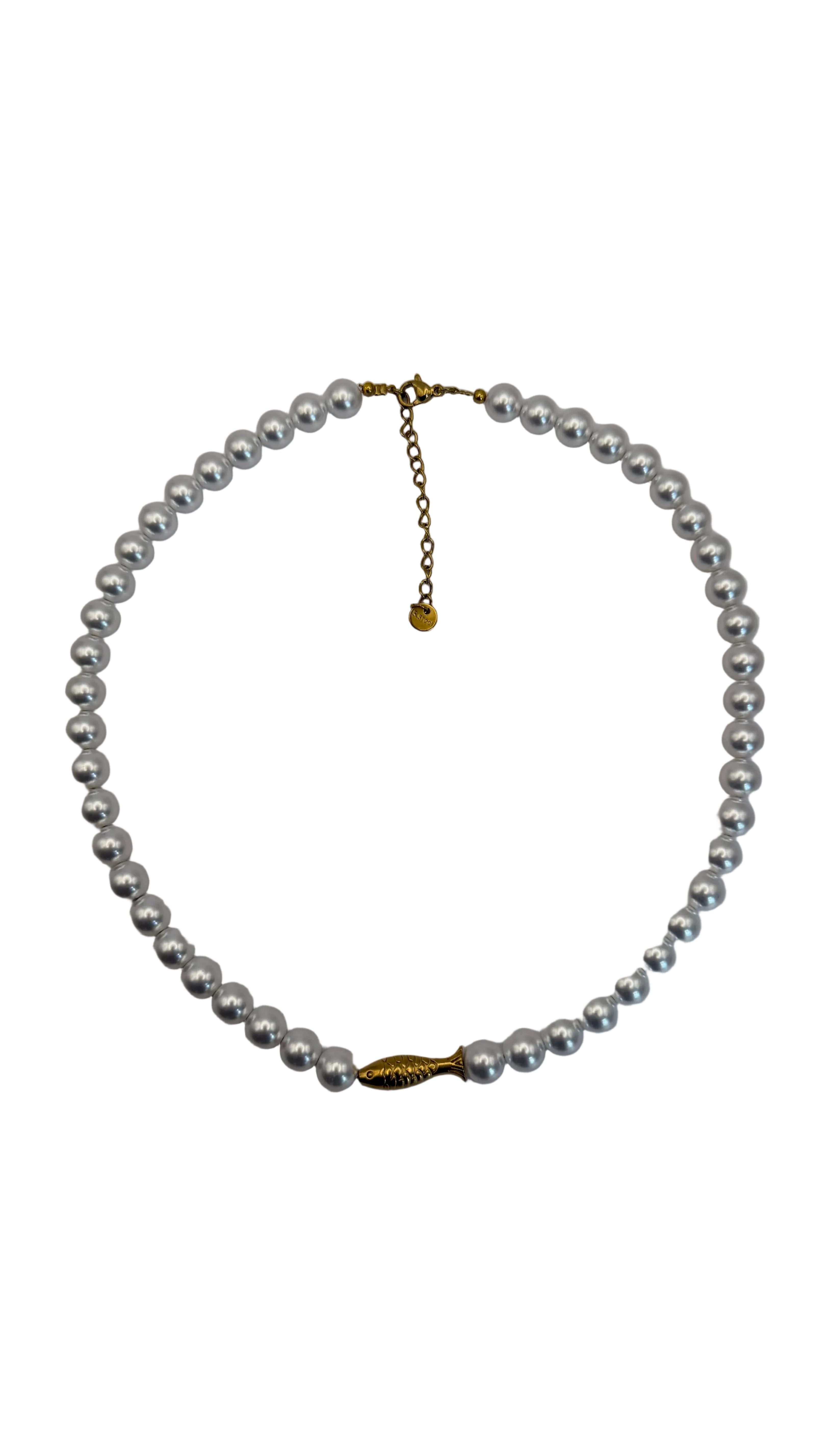 Fish necklace - Pearl 'n fish