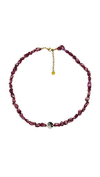 Yinyang necklace - Pink shells