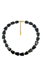 Blue chalcedoon necklace
