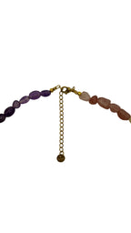 Gemstone rainbow necklace