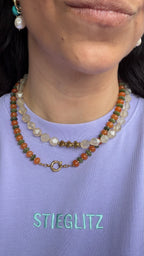 Turtle & citrine necklace