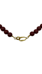 Toggle Necklace - Bordeaux Agate