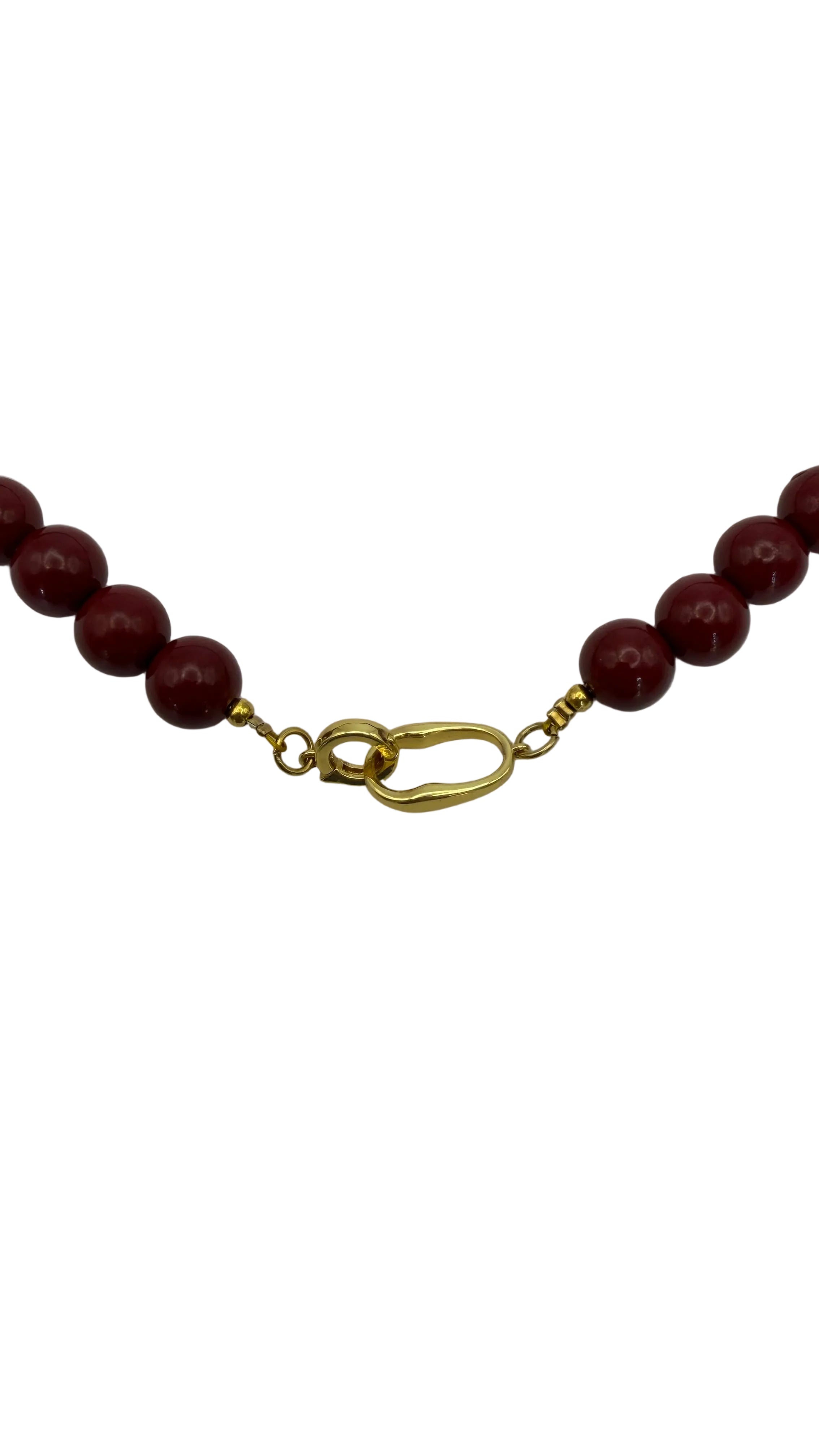 Toggle Necklace - Bordeaux Agate