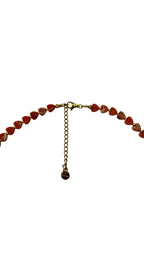 Small hearts necklace - Orange