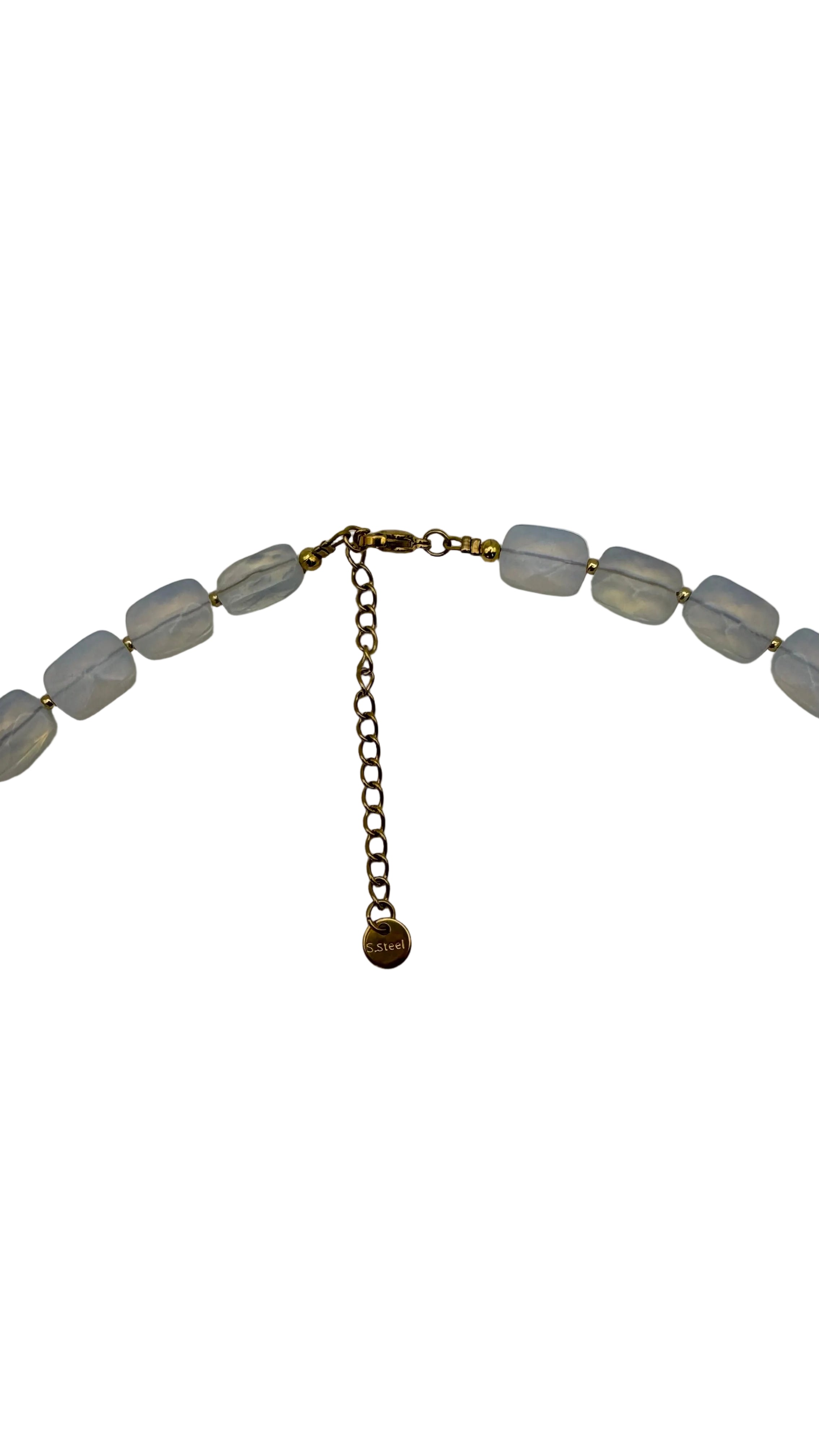 Lab created opal necklace