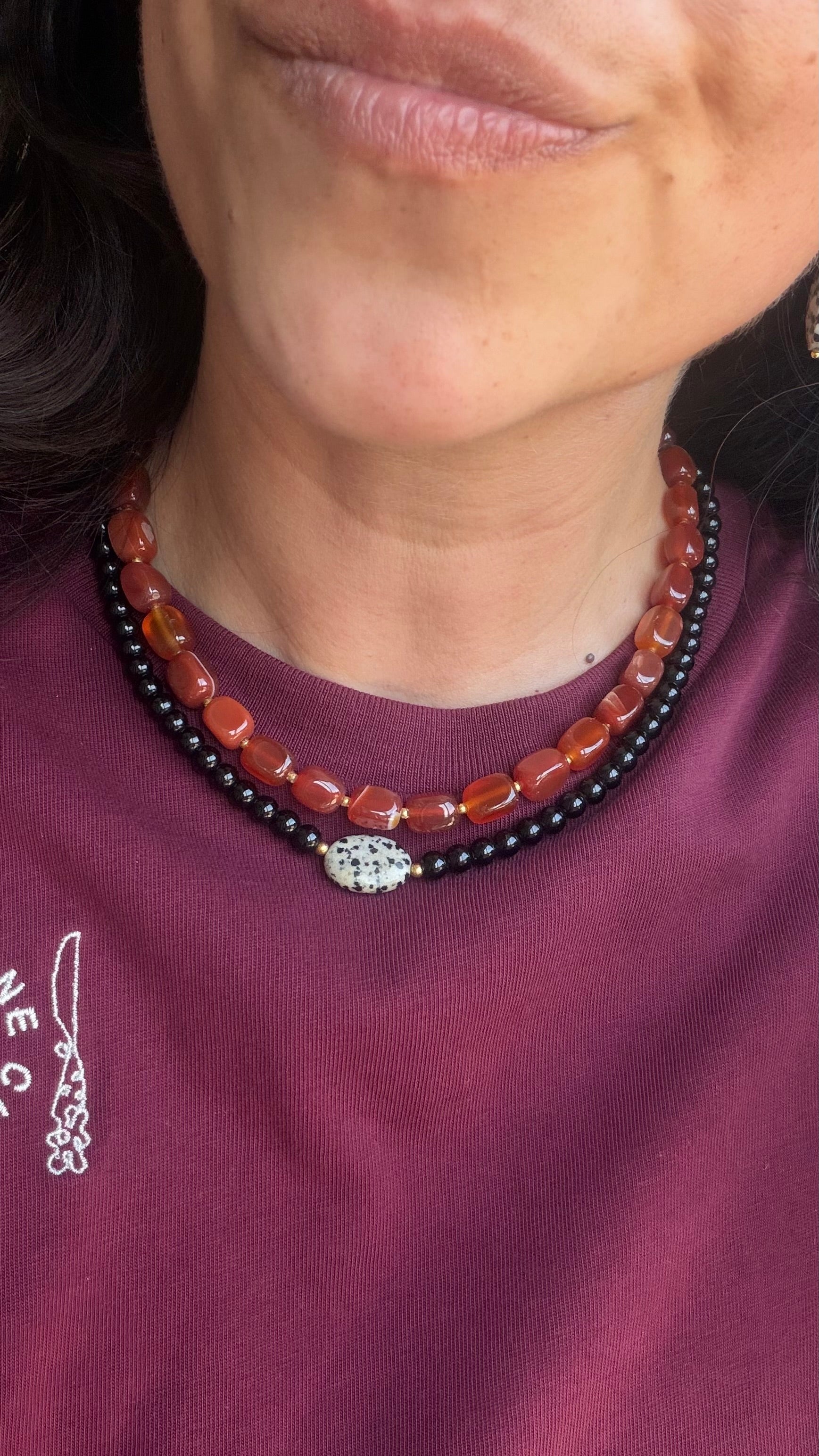 Onyx & Jaspis necklace