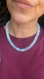 Lab created opal lock it necklace