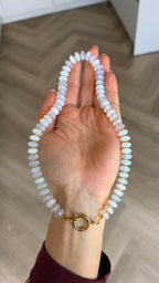 Lab created opal lock it necklace
