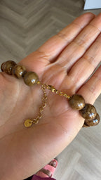 Caramel jade necklace