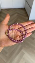 Small hearts necklace - Pink