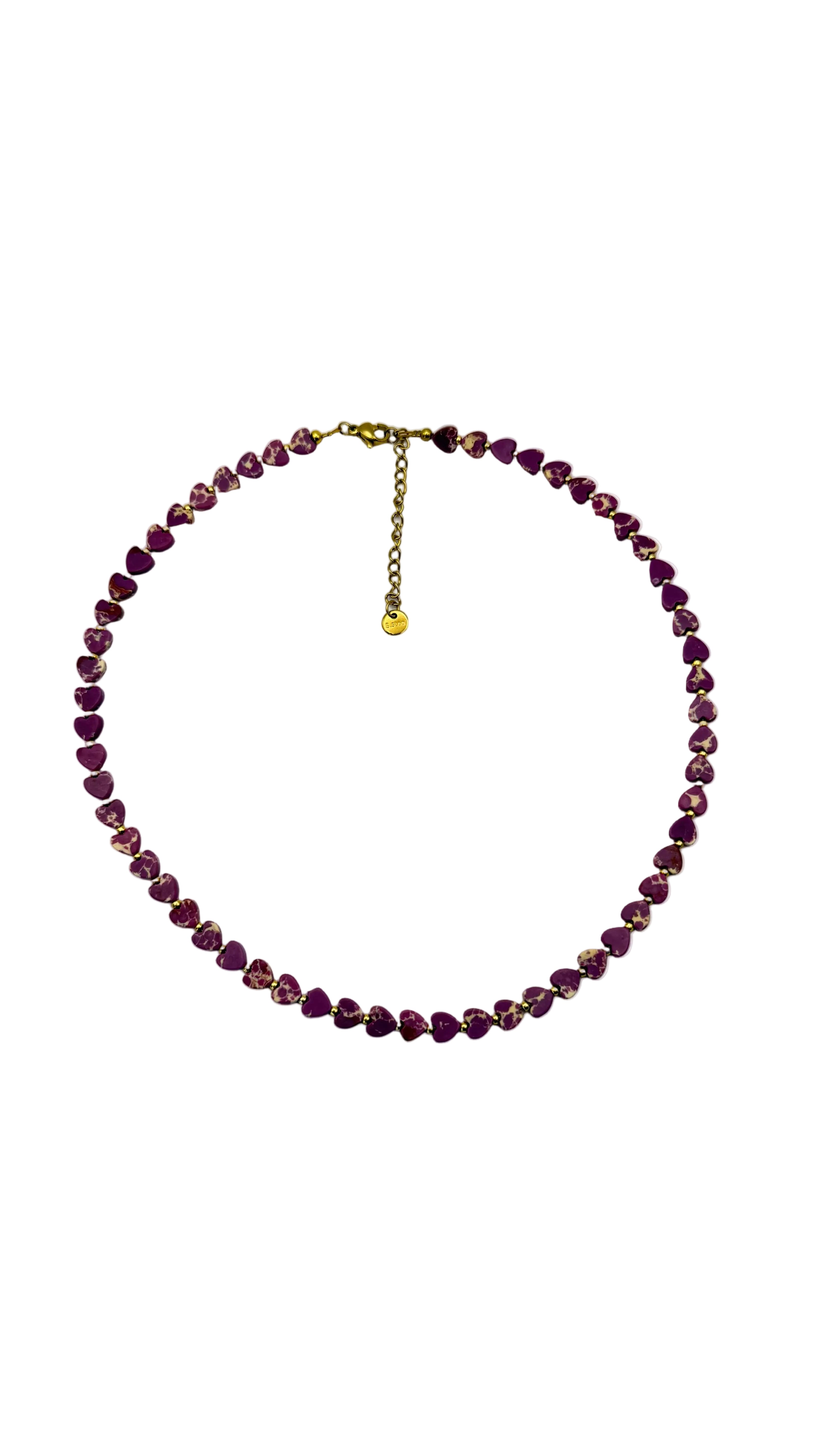 Small hearts necklace - Pink