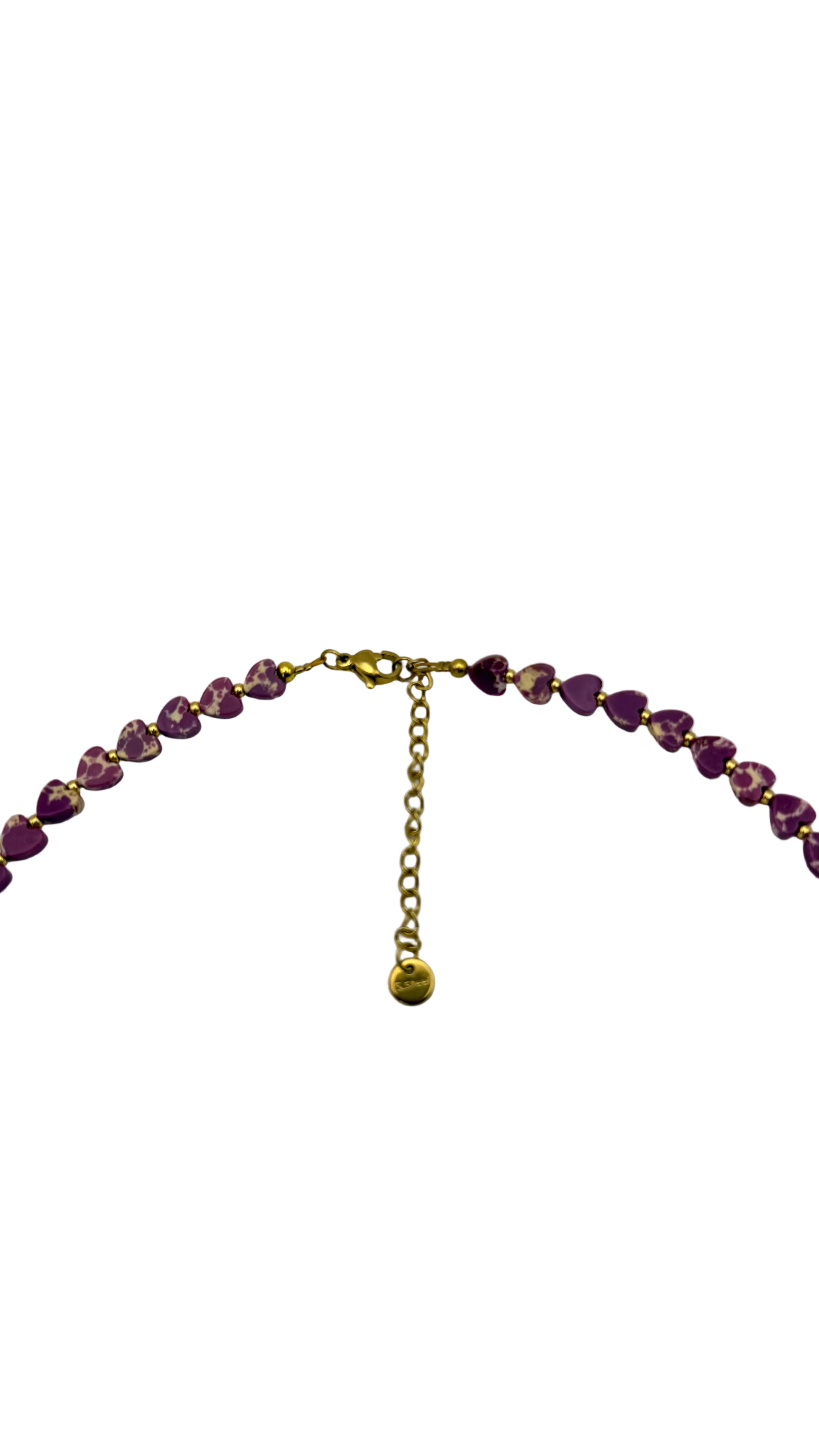 Small hearts necklace - Pink