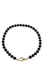 Toggle necklace black onyx