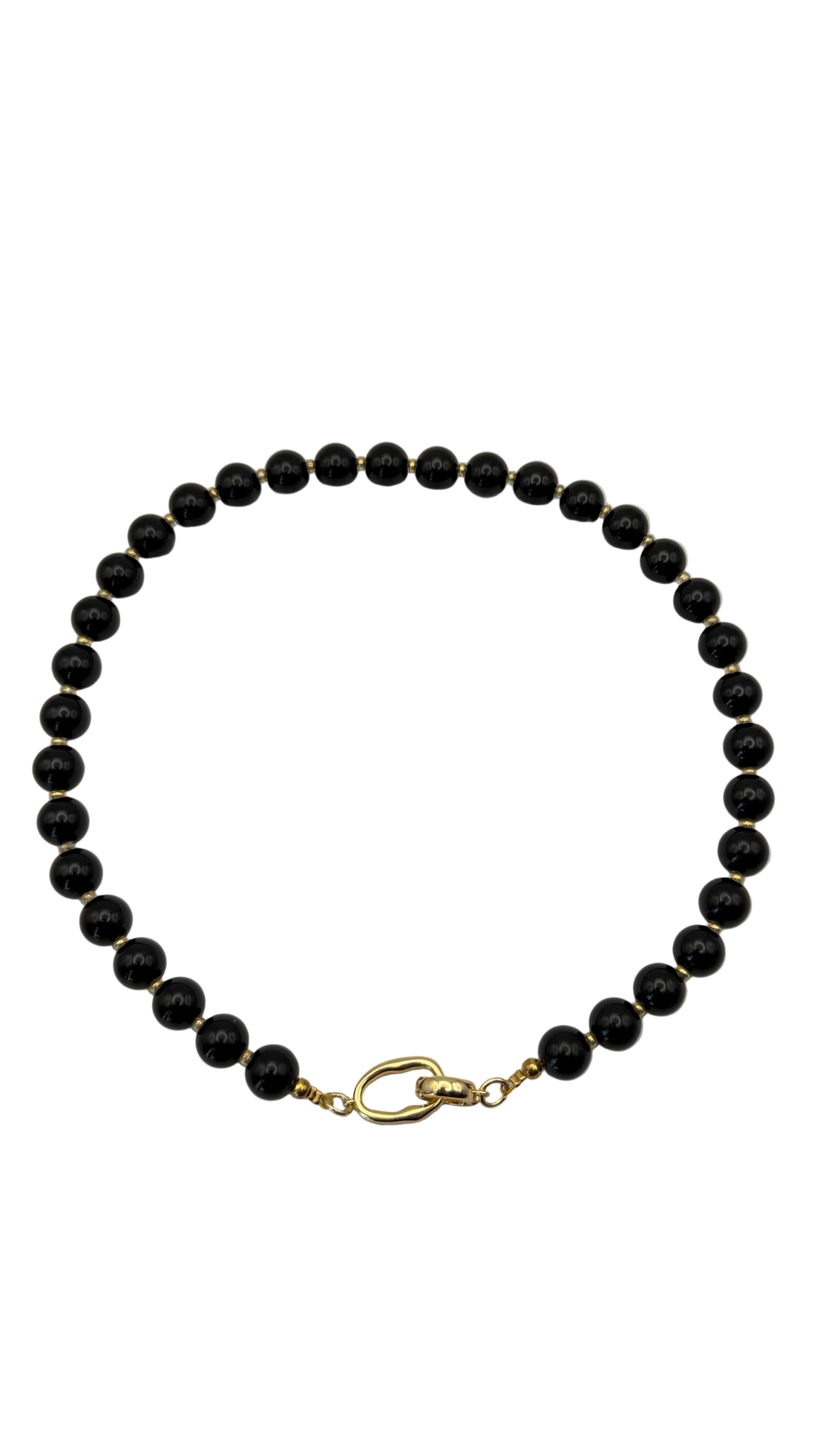 Toggle necklace black onyx