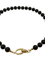 Toggle necklace black onyx