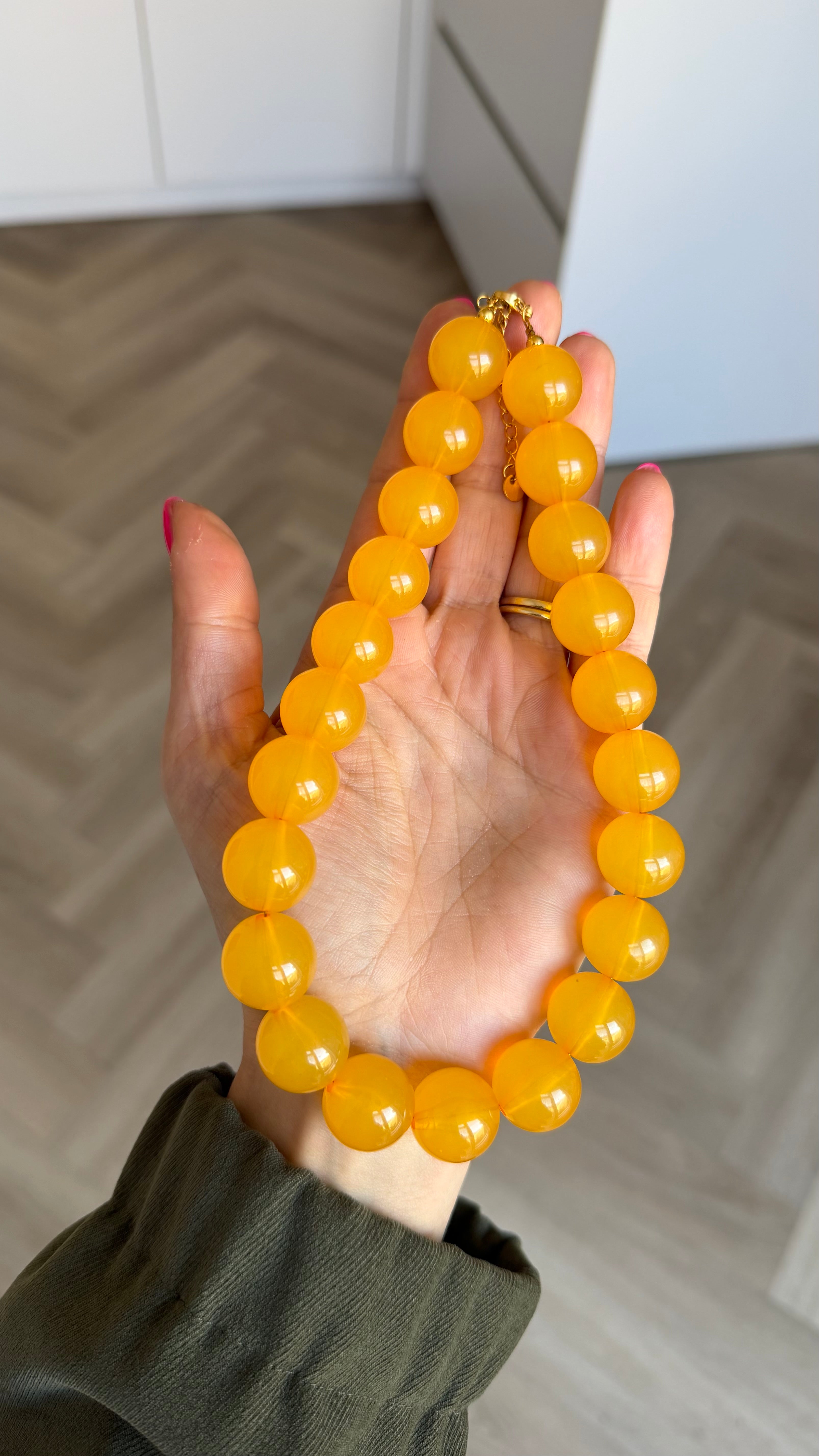 Chunky balls necklace - Sunshine