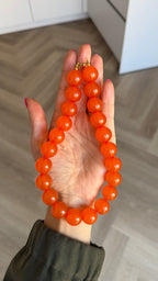 Chunky balls necklace - Orange sunset