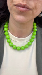 Chunky balls necklace - Limone