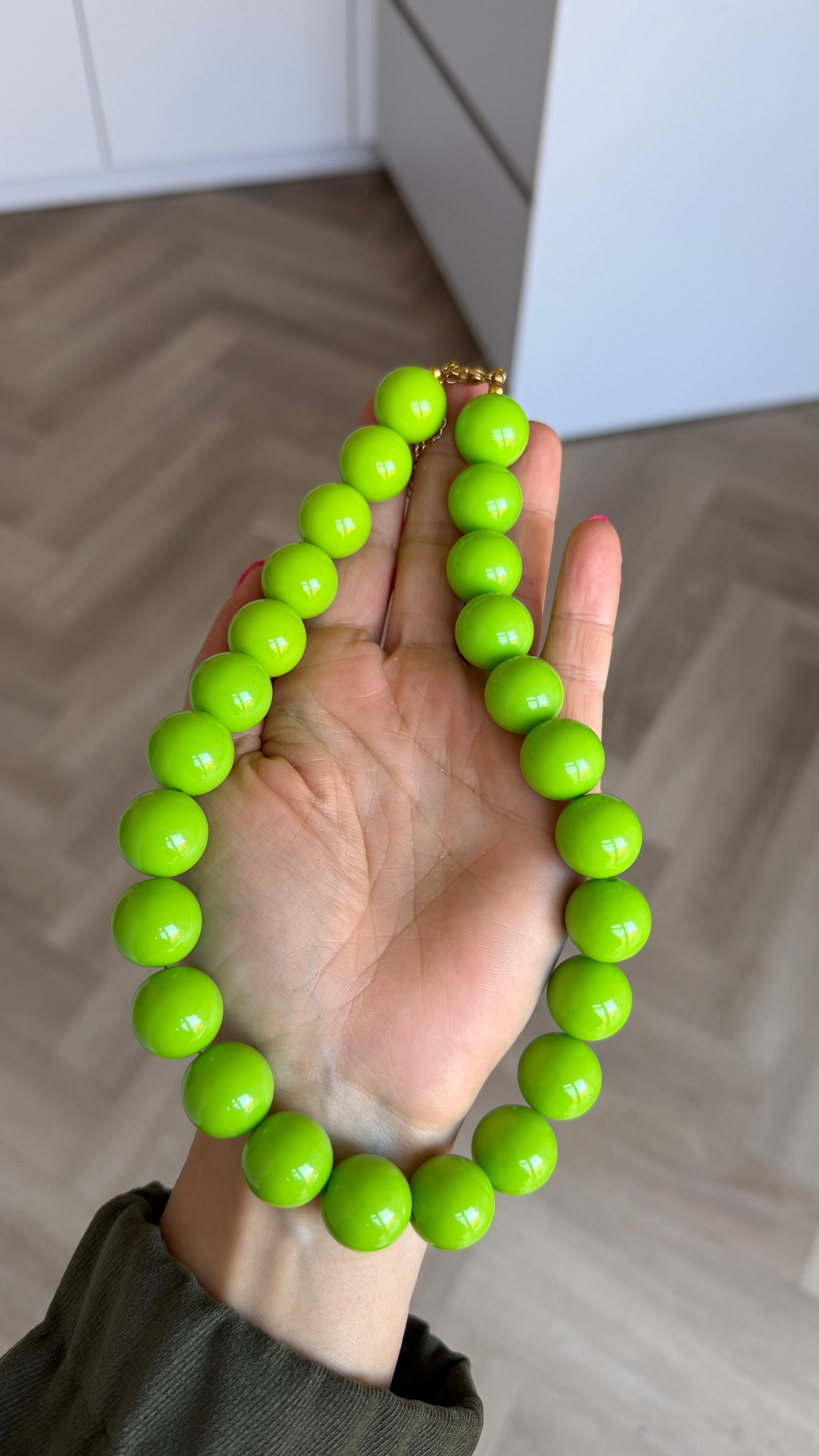 Chunky balls necklace - Limone