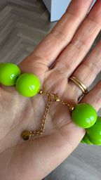 Chunky balls necklace - Limone