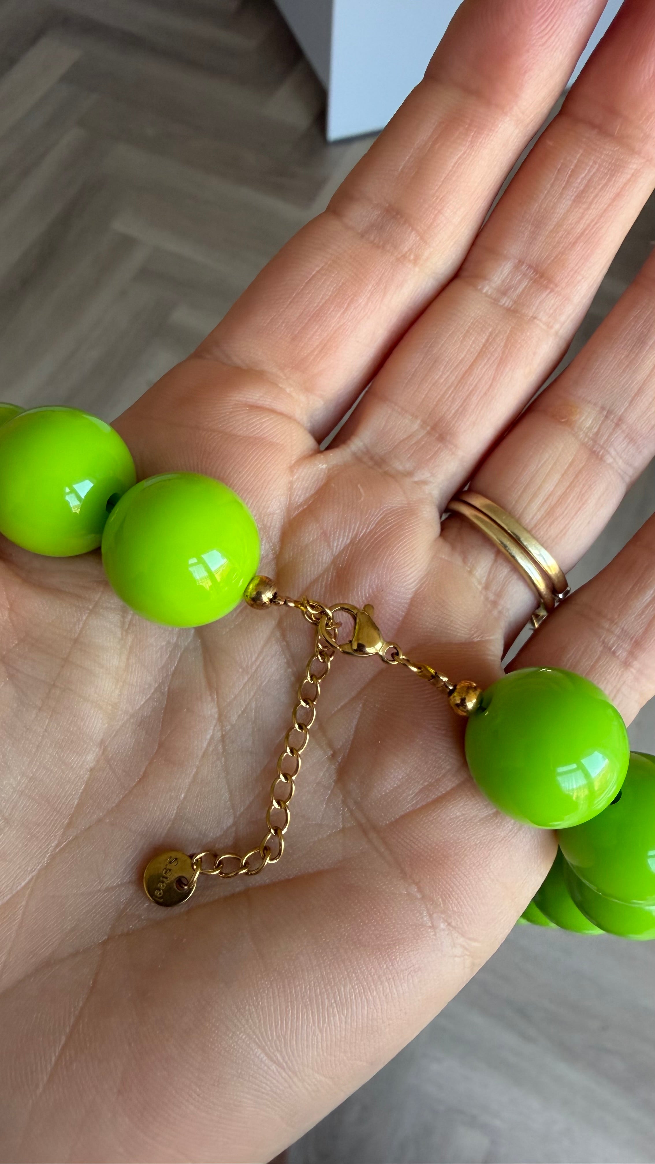 Chunky balls necklace - Limone