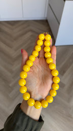Chunky balls necklace - Yellow pop