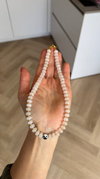 Yin yang necklace - Rock crystal
