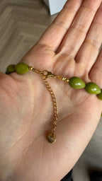Olive drops necklace
