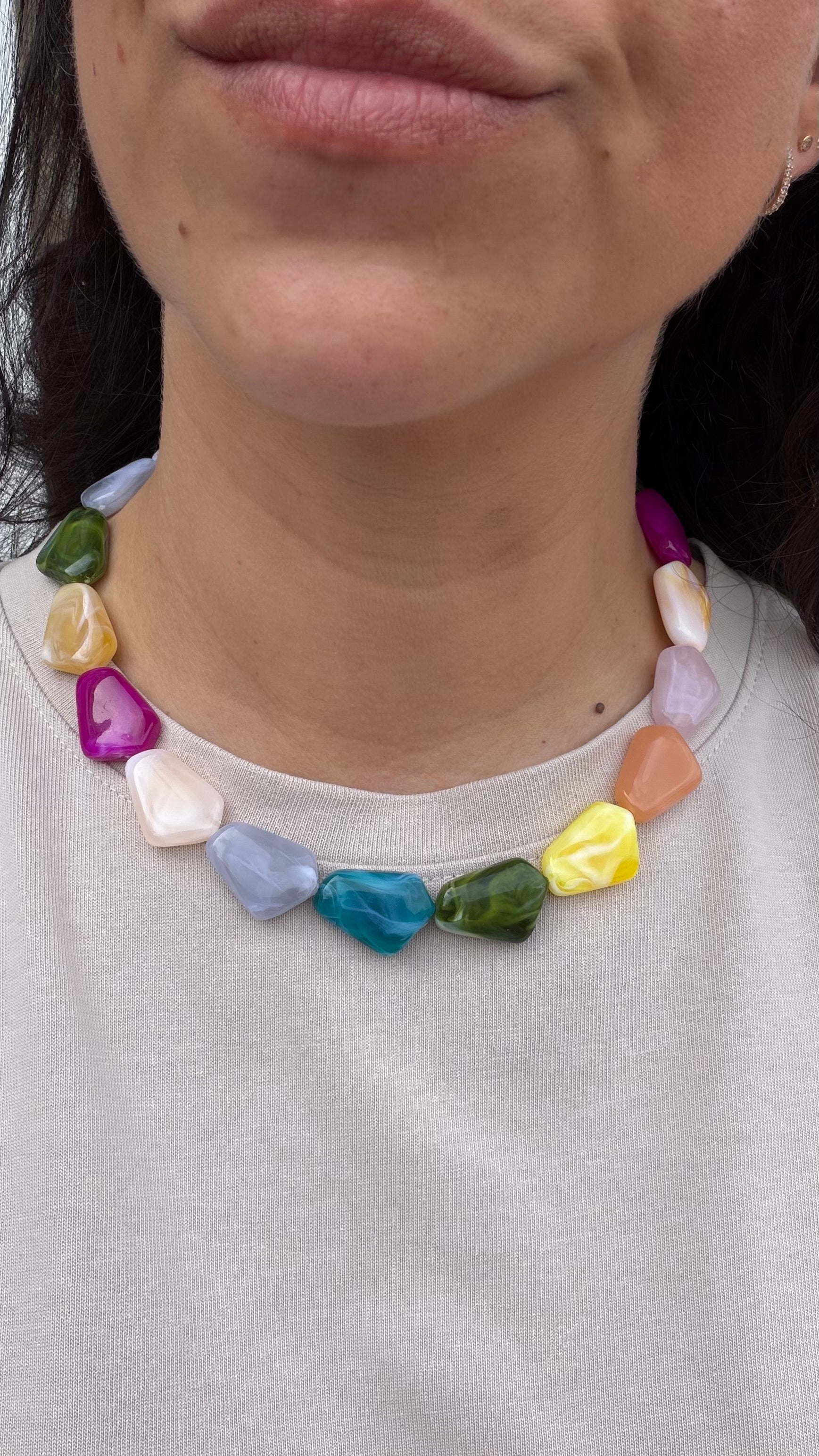 Acrylic necklace - Colorful 2.0