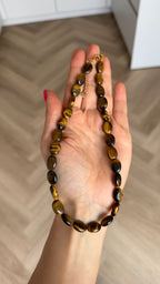 Timeless necklace - Tiger eye oval
