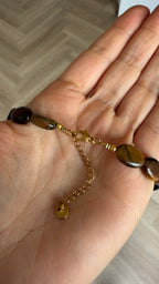 Timeless necklace - Tiger eye oval