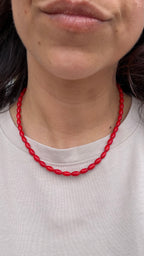 Timeless necklace - Lipstick Red