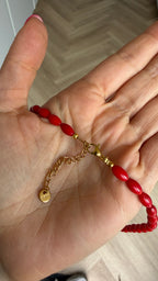 Timeless necklace - Lipstick Red