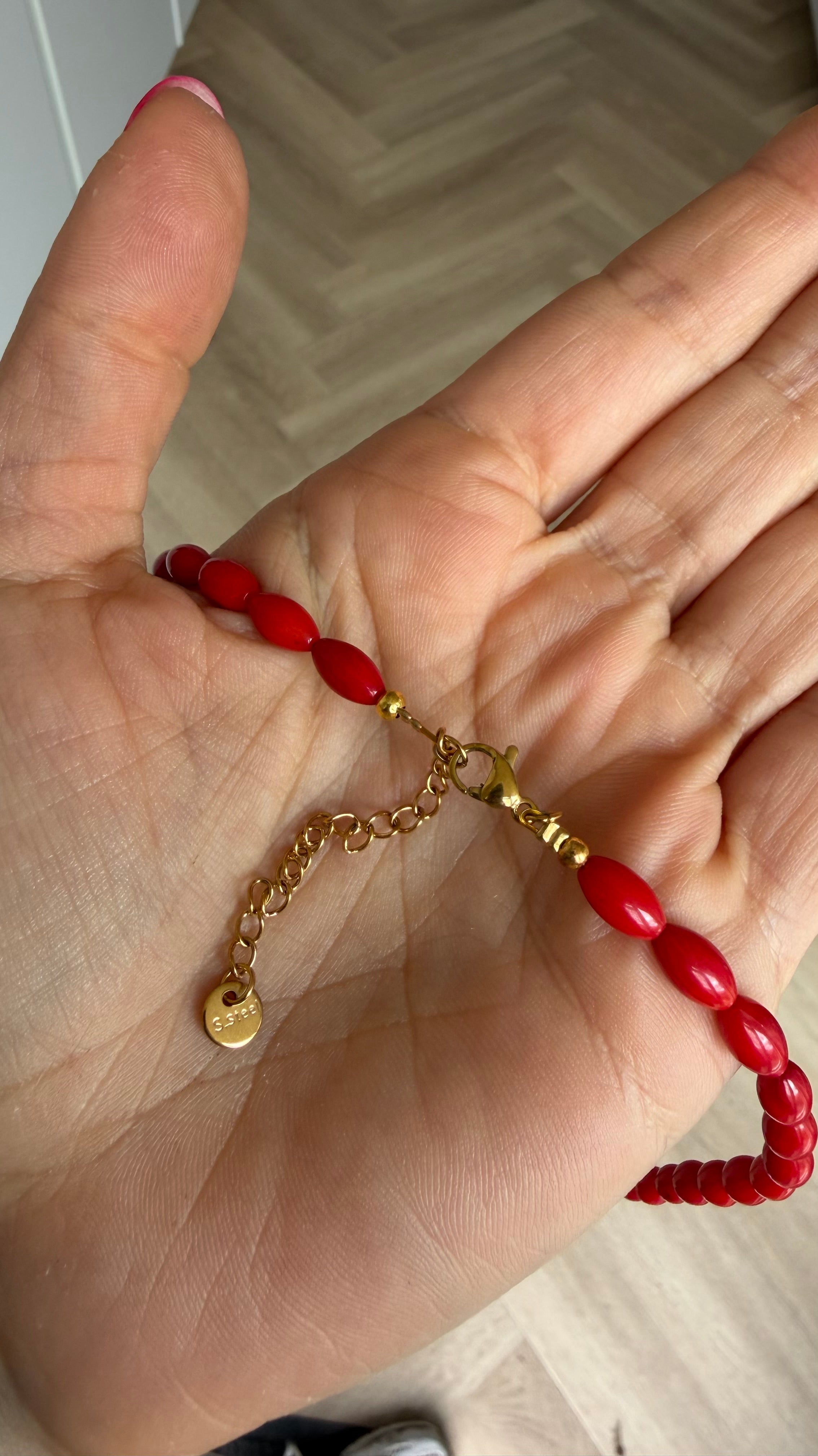 Timeless necklace - Lipstick Red