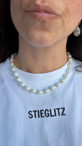 Drops of pearl necklace
