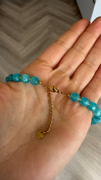 Blue facet amazoniet necklace