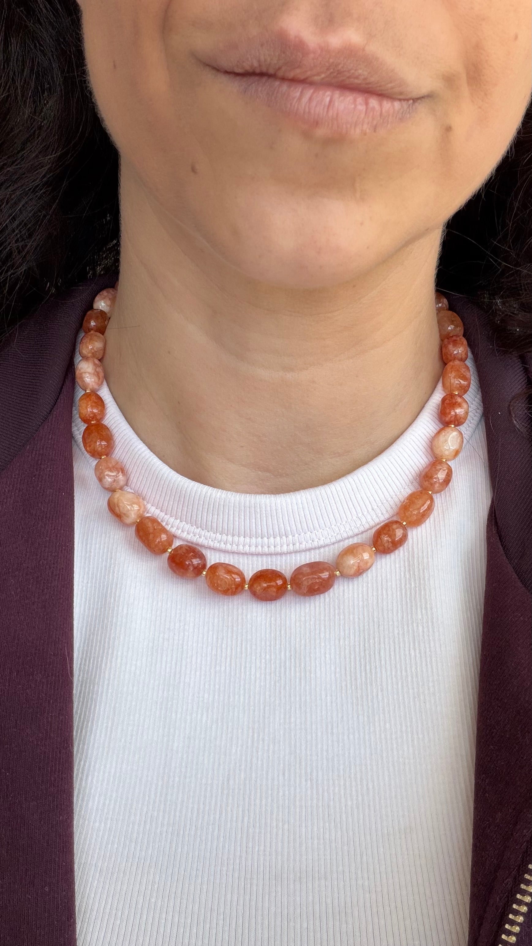 Timeless necklace - Chalcedonia love